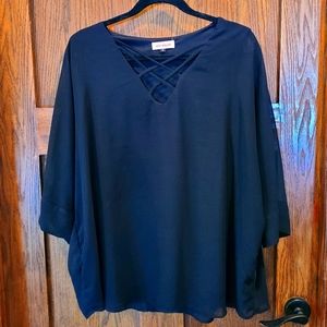 East Adeline 1x Criss Cross Flowy Top